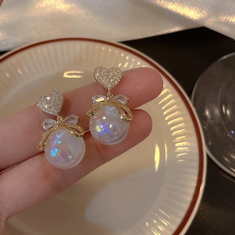Exquisite Fashion Opal Cat Eye Drop Earring