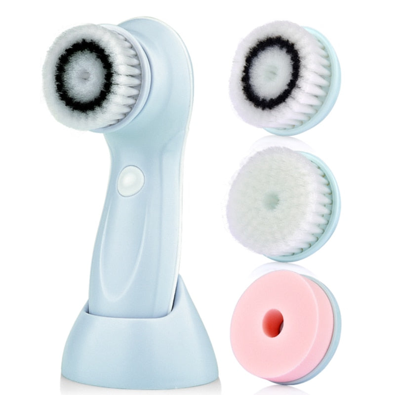 Sonic Facial Cleansing Brush Gentle Exfoliator Deep Cleansing Brush Electric Face Scrubber Wireless Rechargeable