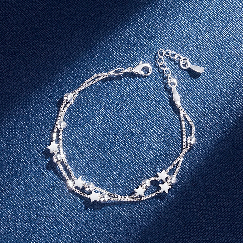 Double-layer star bracelet