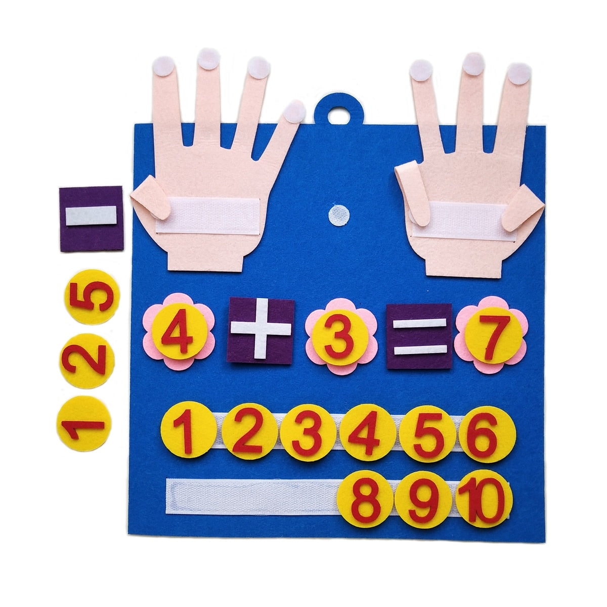 Kid Montessori Toys Felt Finger Numbers Math Toy Children Counting Early Learning