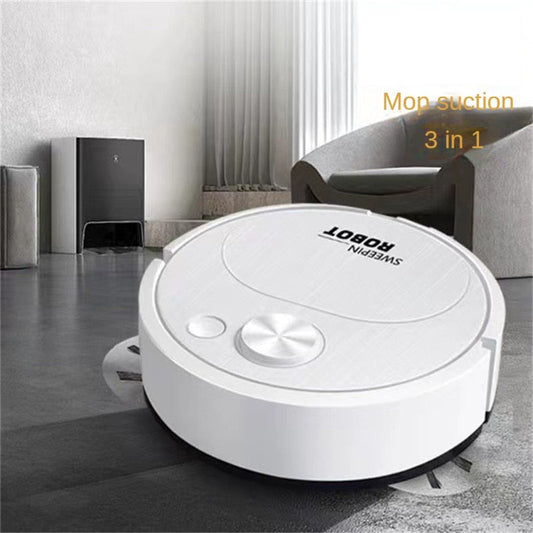 Intelligent sweeping robot suction, sweeping and mopping three in one