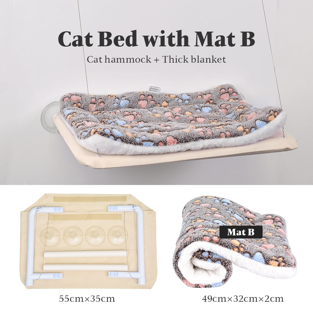 BarkyBed-hanging bed for a cat