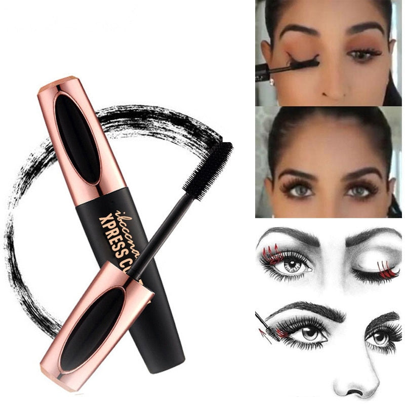 4D Silk Fiber Lash Mascara Curling Makeup Eyelash