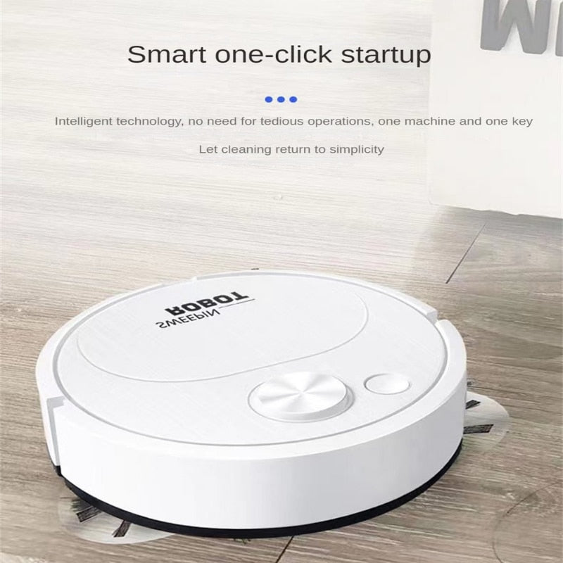 Intelligent sweeping robot suction, sweeping and mopping three in one